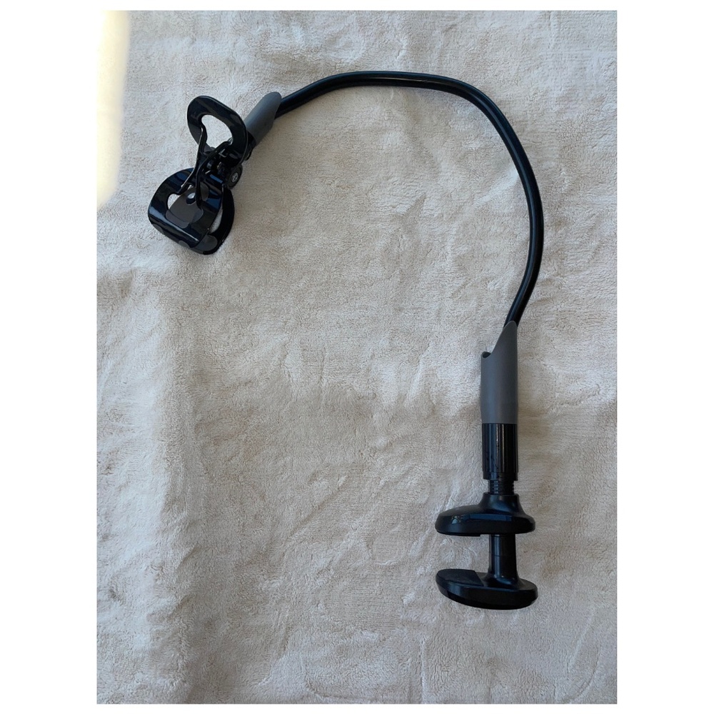Gooseneck Phone Holder for Bed - Cell Phone Mount Clamp Clip - Black